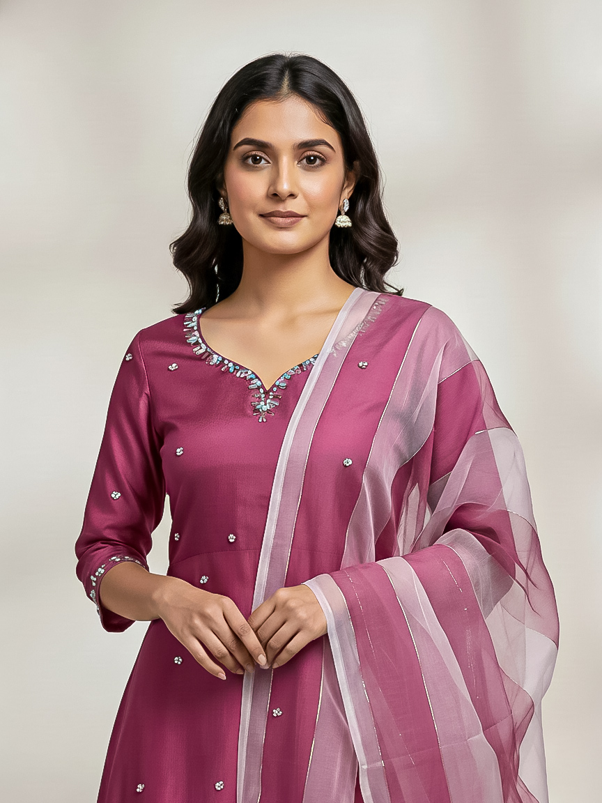 3pc handmade party wear 3pc handmade party wear