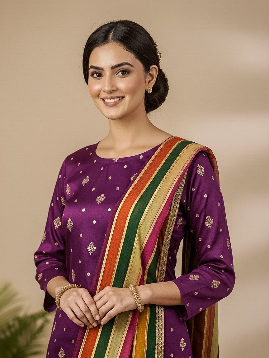 3-PC New Shamoz Silk zari libaas 3-PC New Shamoz Silk zari libaas