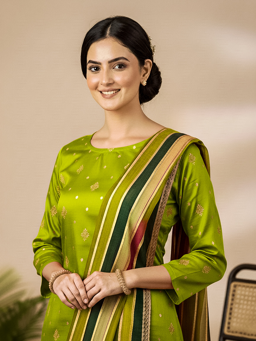 3-PC New Shamoz Silk zari libaas 3-PC New Shamoz Silk zari libaas